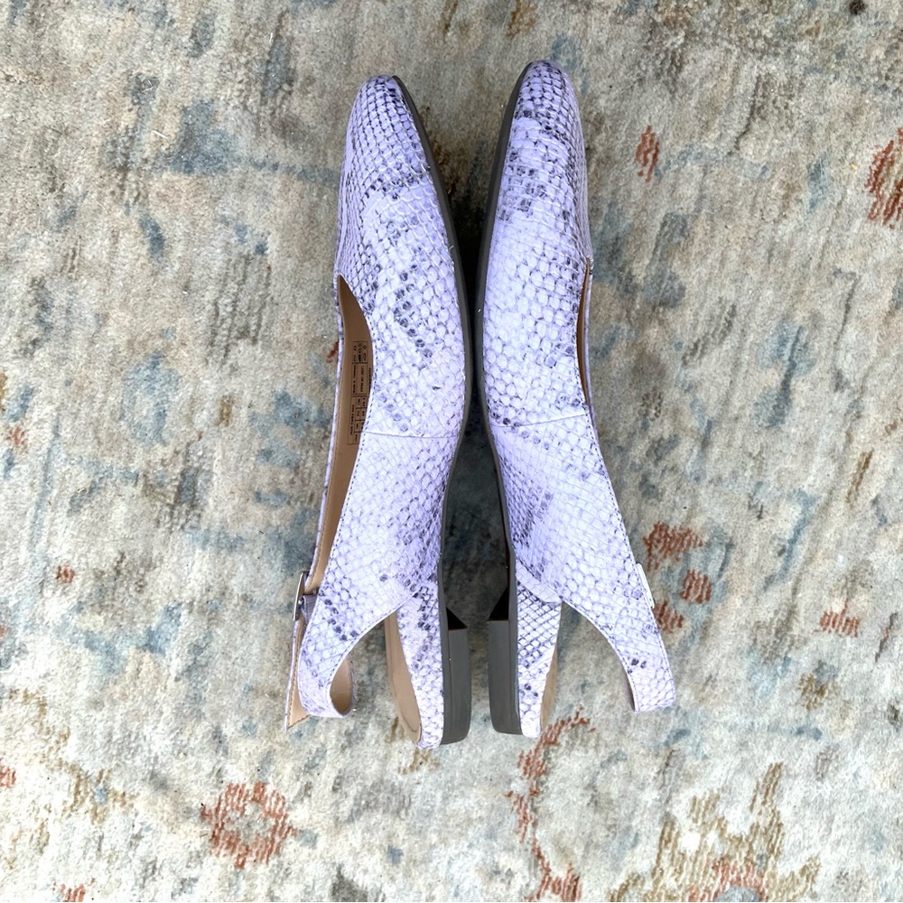 Vionic Purple Snakeskin Flats - Picture 5 of 8